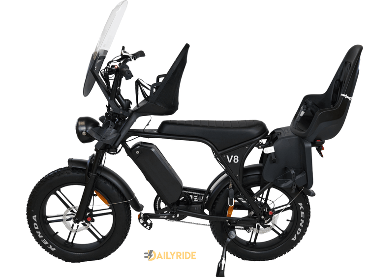 Ouxi V8 Family bike - Hydraulische Remmen - Max 25 km/h - Zwart - Dailyride